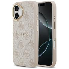 Guess - Guess iPhone 17 Mobilskal MagSafe 4G PU Classic Logo - Rosa