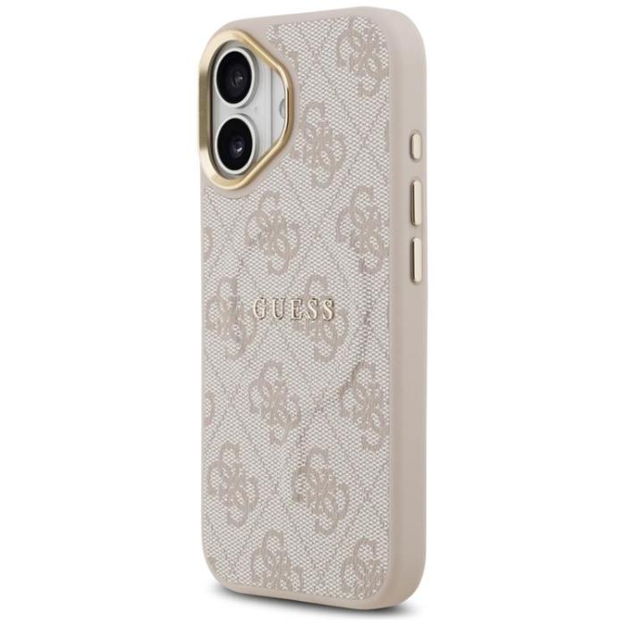 Guess - Guess iPhone 17 Mobilskal MagSafe 4G PU Classic Logo - Rosa