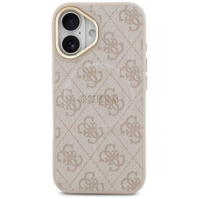 Guess - Guess iPhone 17 Mobilskal MagSafe 4G PU Classic Logo - Rosa