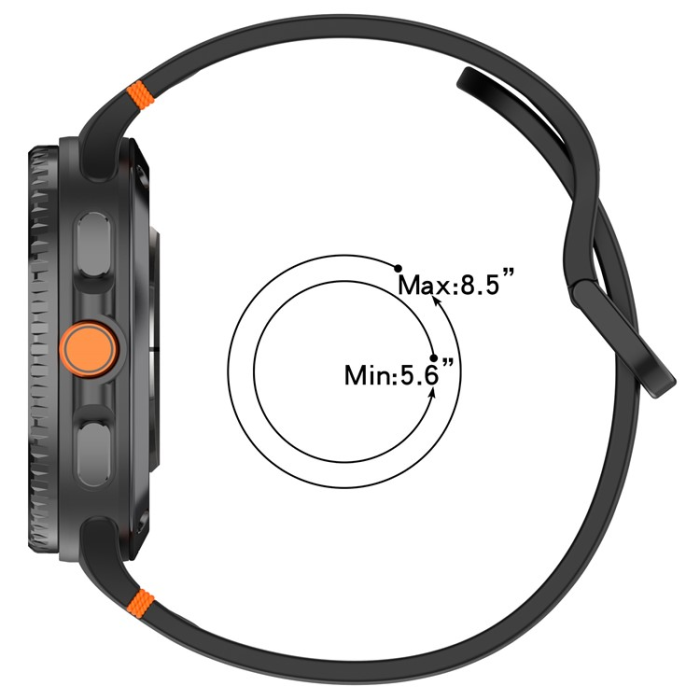 A-One Brand - Galaxy Watch 8 (44mm/40mm)/8 Classic (46mm) Armband Silikon L