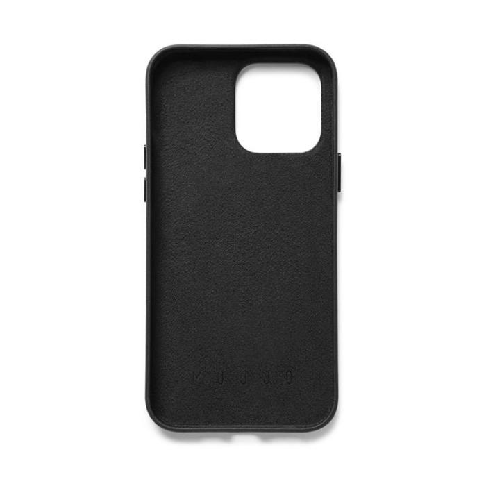 Mujjo - Mujjo iPhone 14 Pro Max Skal Korthållare Full Läder - Svart