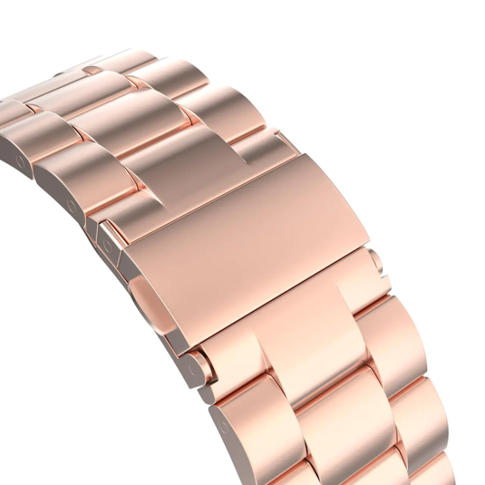 A-One Brand - Apple Watch 2/3/4/5/6/7/SE (38/40/41mm) Armband Metall - Rosa Guld