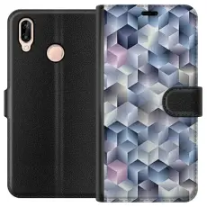 Gustaf - Pl&aring;nboksfodral till Huawei P20 lite med Cyklon