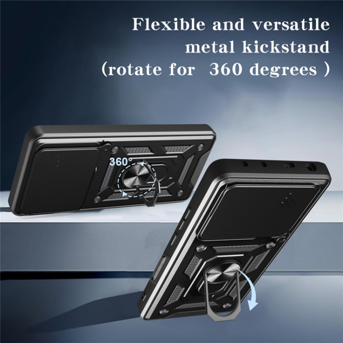 A-One Brand - Honor 400 Lite 5G Mobilskal Kickstand - Svart