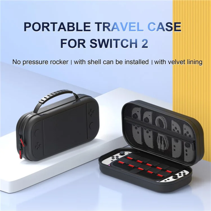 STARTRC GAMES - STARTRC GAMES Nintendo Switch 2 Fodral Läder Stor - Svart