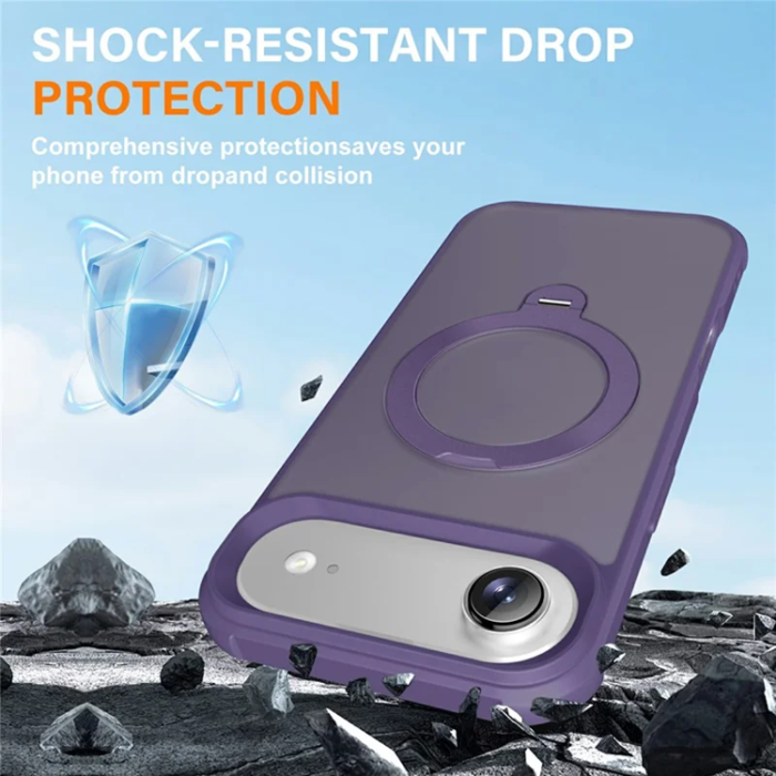 A-One Brand - iPhone Air Mobilskal MagSafe Kickstand TPU + PC - Lila