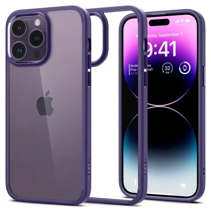 UTGATT - Spigen iPhone 14 Pro Skal Ultra Hybrid - Deep Lila