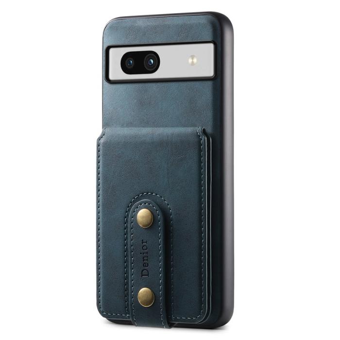 DENIOR - DENIOR D14 Google Pixel 7a Magnetfodral 2 i 1 PU+PC+TPU Blå