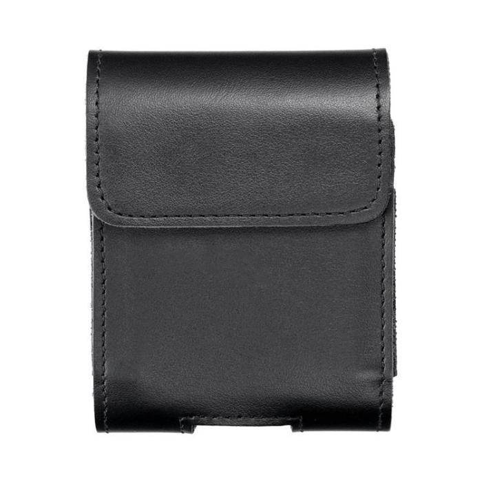 OEM - Galaxy Z Flip 6/5/4 Bältesväska Holster Horizontal Hästläder - Svart
