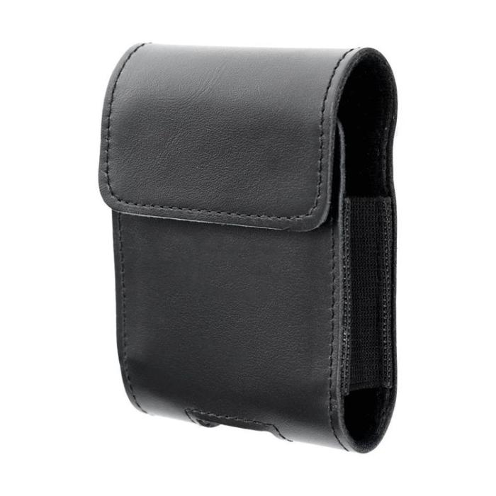 OEM - Galaxy Z Flip 6/5/4 Bältesväska Holster Horizontal Hästläder - Svart