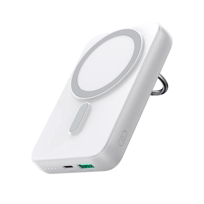 Joyroom - Joyroom Trådlös Magsafe Powerbank 10000mAh Med USB-C Kabel - Vit
