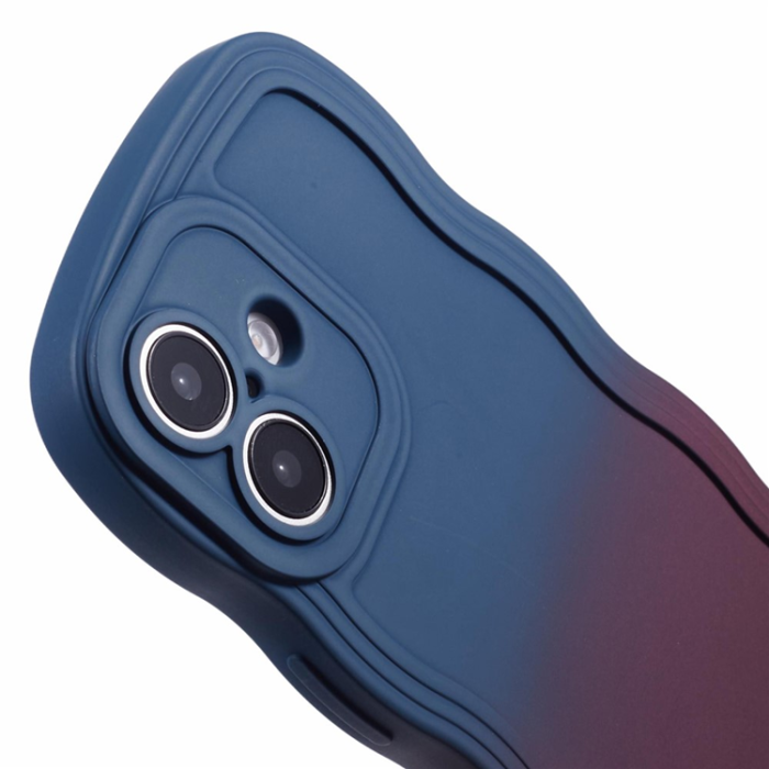 A-One Brand - iPhone 17 Mobiskal Gradient Color TPU - Safir + Mörklila