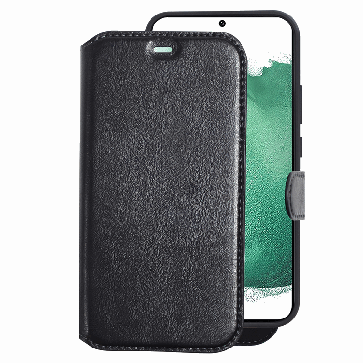 CHAMPION Galaxy S22 Plus Plånboksfodral Slim 2-in-1 - Svart | 2353 | AlltMobil