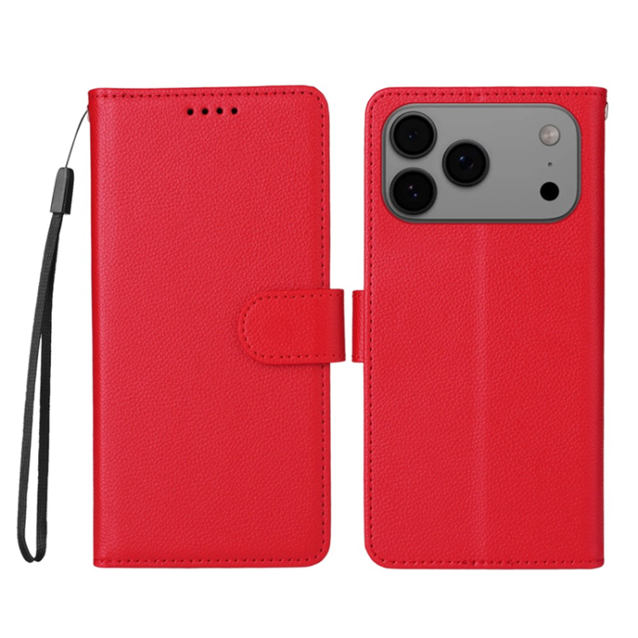 A-One Brand - iPhone 17 Pro Max Plånboksfodral RFID Blocking med Handledsrem
