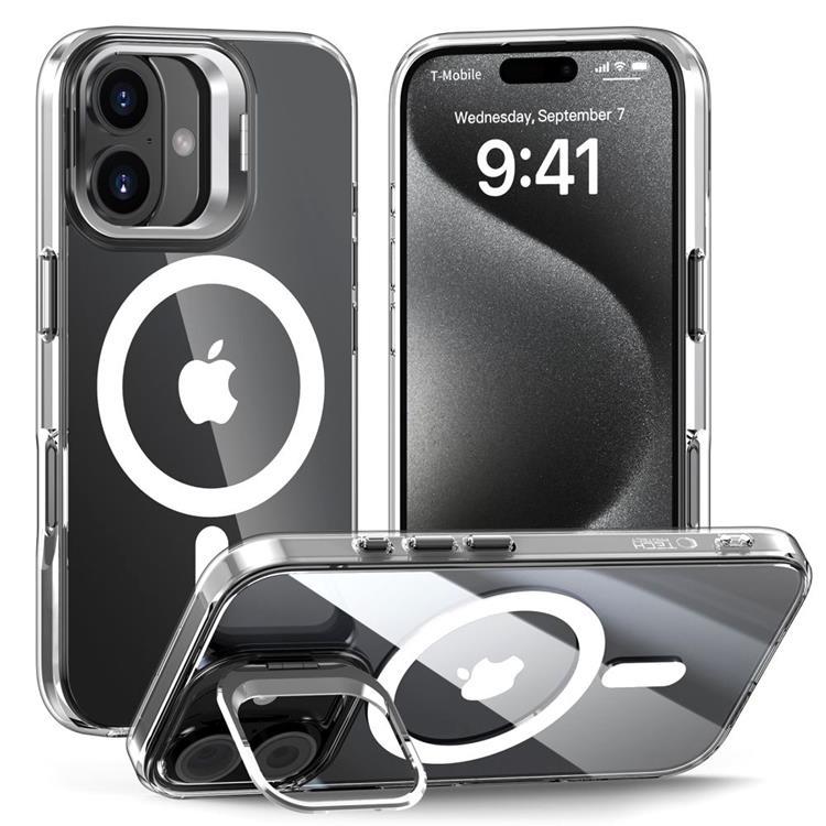Tech-Protect iPhone 16 Mobilskal Magsafe Magstand - Clear | 2353 | AlltMobil