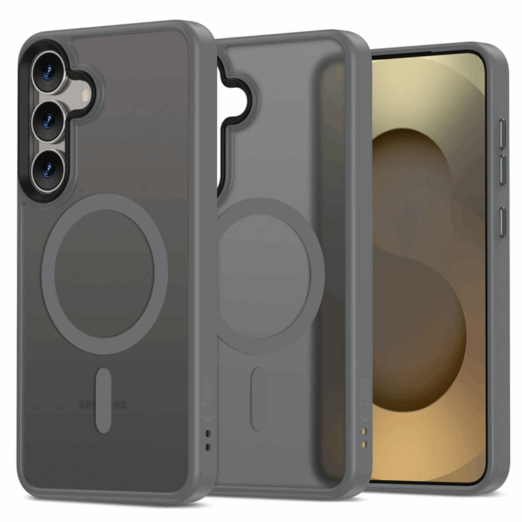 Tech-Protect Galaxy S25 Mobilskal Magsafe Magmat - Titanium | 2353 | AlltMobil