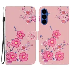 OEM - Samsung Galaxy S26 Pl&aring;nboksfodral Anti-Drop M&ouml;nstertryck Konstl&auml;der - Sakura