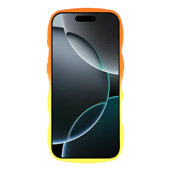 A-One Brand - iPhone 17 Pro Mobiskal Gradient Color TPU - Orange + Gul