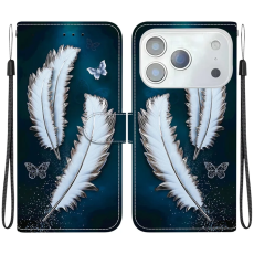 A-One Brand - iPhone 17 Pro Max Plånboksfodral Med Lanyard - Butterfly Feather