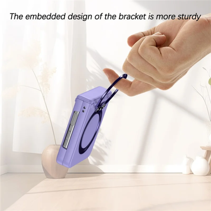 A-One Brand - Galaxy Z Flip 7 Mobilskal Magsafe Spring Hinge - Lila