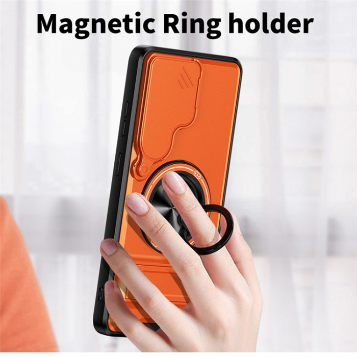 A-One Brand - Galaxy S26 Ultra Mobilskal MagSafe med Camera Lens Slider Ringhållare
