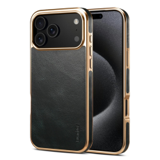 DENIOR - DENIOR iPhone 17 Pro Max Mobilskal Äkta Läder Electroplating