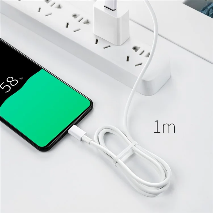 MCDODO - MCDODO USB-A - USB-C 5A Kabel 1m Element - Vit