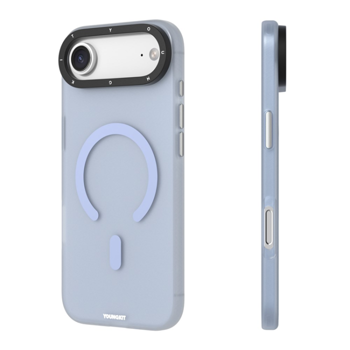 YOUNGKIT - YOUNGKIT iPhone Air Mobilskal MagSafe PET TPU - Babyblå
