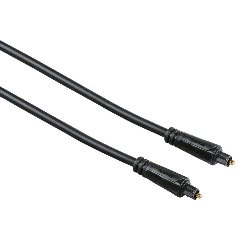 HAMA Kabel Audio Optisk Guld Svart 0.75m