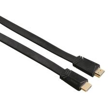 Hama - HAMA Kabel HDMI Ethernet Platt Svart 3m