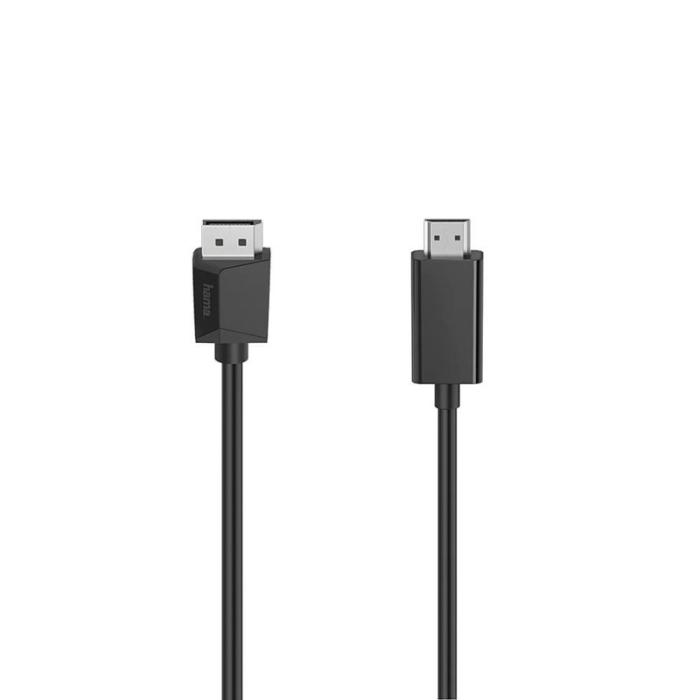 Hama - HAMA Kabel DisplayPort-HDMI 4K 1.5m Svart