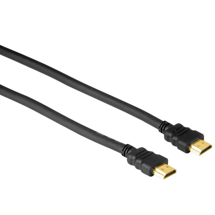 Hama - HAMA Kabel HDMI A-A Guld Svart 2.0m