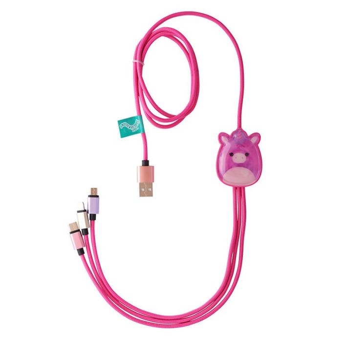 SQUISH - SQUISH Laddningskabel 1,2m Lola 3in1 USB-C/Micro/Lightning