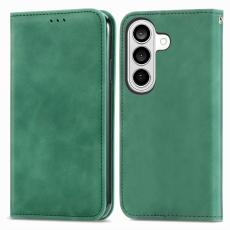 OEM - Mobilfodral f&ouml;r Samsung Galaxy S26 Konstl&auml;der Magnetisk - Gr&ouml;n