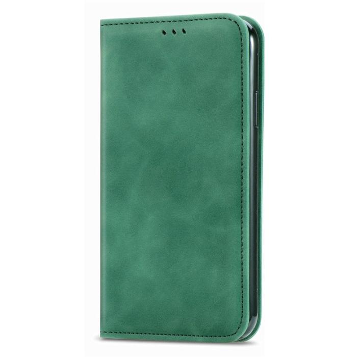 OEM - Mobilfodral för Samsung Galaxy S26 Konstläder Magnetisk - Grön
