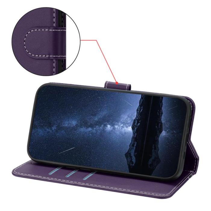 OEM - Plånboksfodral för Samsung Galaxy S26 Konstläder Magnetisk - Lila