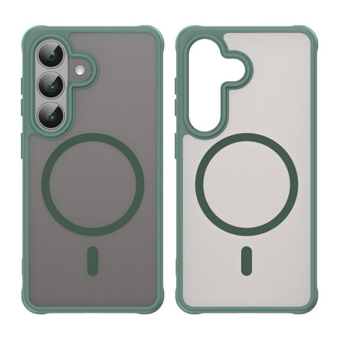 WANLONFENG - WANLONFENG Mobilskal för Samsung Galaxy S26 Plus Magnetiskt PC + TPU - Grön