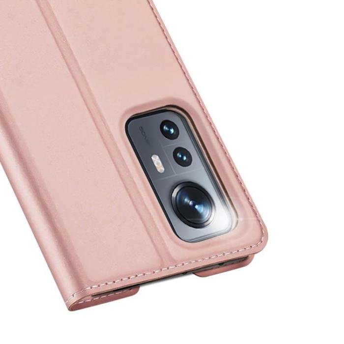 Dux Ducis - DUX DUCIS Skin Series Plånboksfodral Xiaomi 12/12X - Rosa Guld