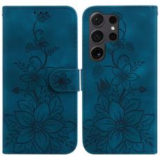 OEM - Mobilfodral f&ouml;r Samsung Galaxy S26 Ultra Stativ Konstl&auml;der - M&ouml;rkbl&aring;