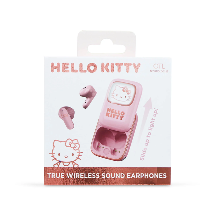 Hello Kitty - Hello Kitty TWS In-Ear Hörlurar Slide - Rosa