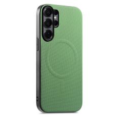 OEM - Mobilskal f&ouml;r Samsung Galaxy S26 Ultra Magnetiskt Konstl&auml;der + TPU - Gr&ouml;n