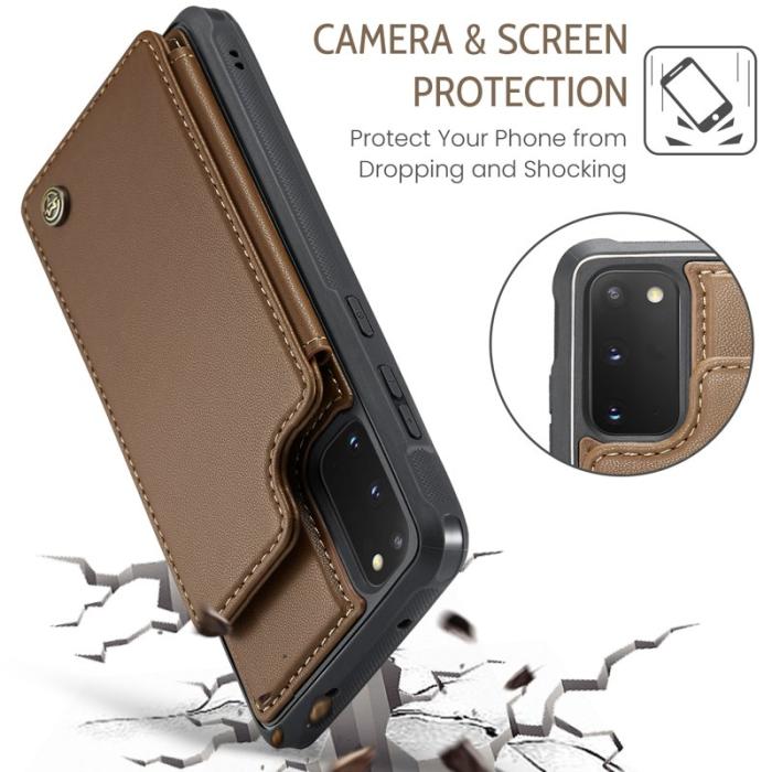 Caseme - CASEME C22 Fodral för Samsung Galaxy S20 FE - Brun