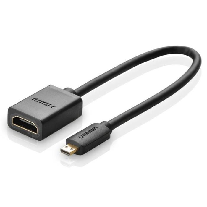 Ugreen - Ugreen Adapter HDMI Till Micro HDMI Kabel 20cm - Svart