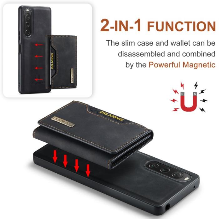DG.MING - DG.MING M2 Series Mobilskal till Sony Xperia 10 V Shockproof Svart