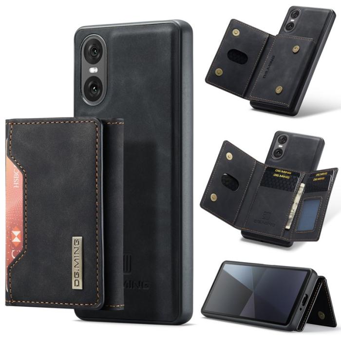 DG.MING - DG.MING M2 Series Mobilskal till Sony Xperia 10 VI Plånboksfodral Svart