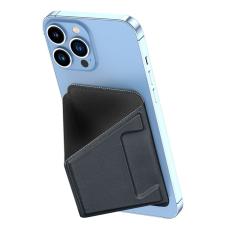 Dux Ducis - DUX DUCIS Magnetic Phone Stand Fodral - &Auml;kta l&auml;der - Svart