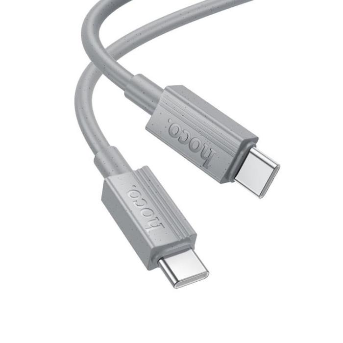 Hoco - HOCO USB-C Till USB-C 60W 1m Kabel 3A X107 - Grå
