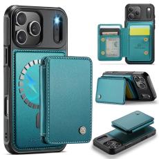 JEEHOOD - JEEHOOD J05 Mobilskal till iPhone 17 Pro L&auml;der med Magnetficka - Bl&aring;