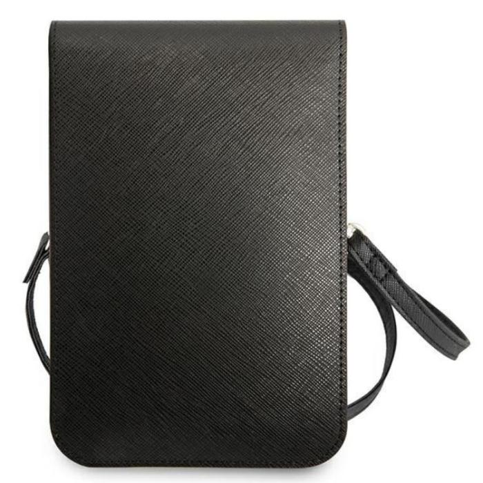 Guess - Guess Halsbandsfodral Saffiano Triangle - Svart