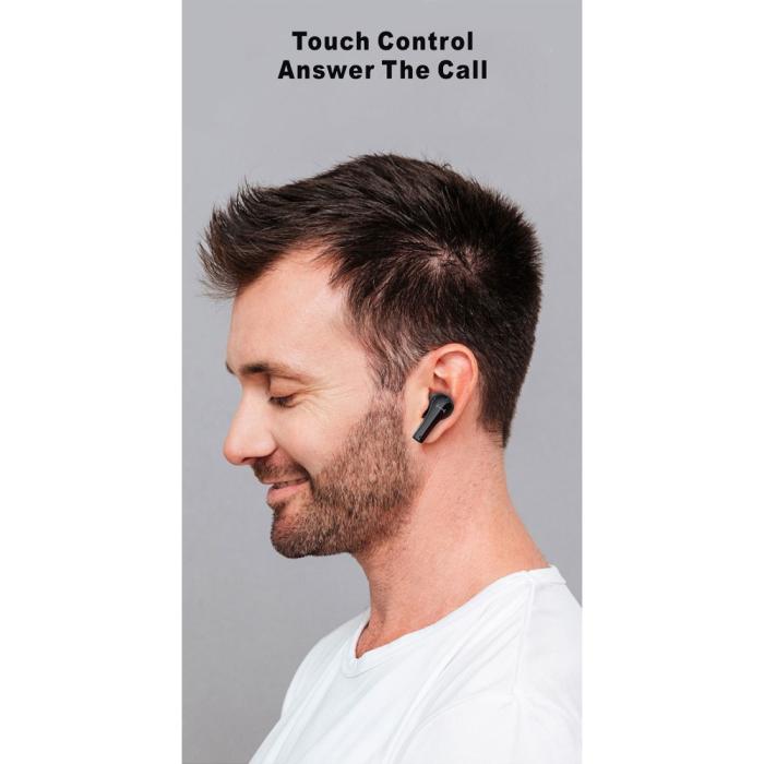 Lenovo - LENOVO QT82 TWS Bluetooth Trådlösa Hörlurar IPX5 Vattentät - Svart